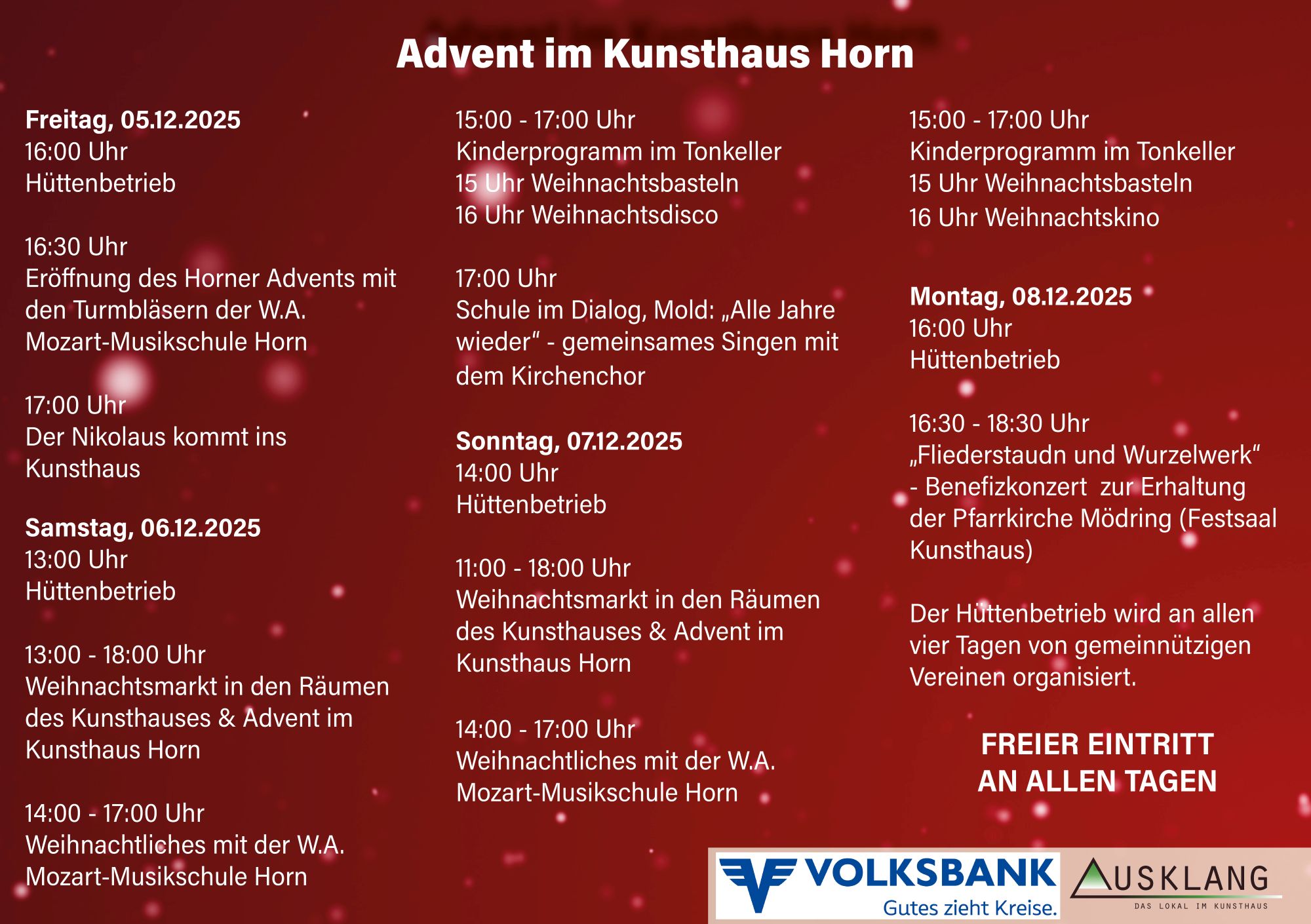 Advent im Kunsthaus Horn